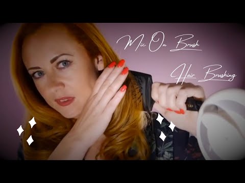 WhispersRed ASMR Relaxing Mic ON Brush Compilation | Intense Hair Brushing, Massage, Hair Play