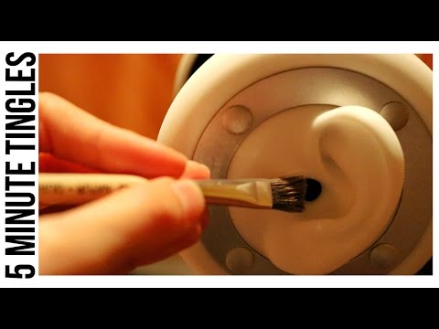 Binaural ASMR ♥ Brushing Your Ears (Hard Bristles)