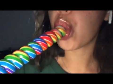 🍭Lollipop🍭 Licking and Mouth Sounds ASMR NO TALKING