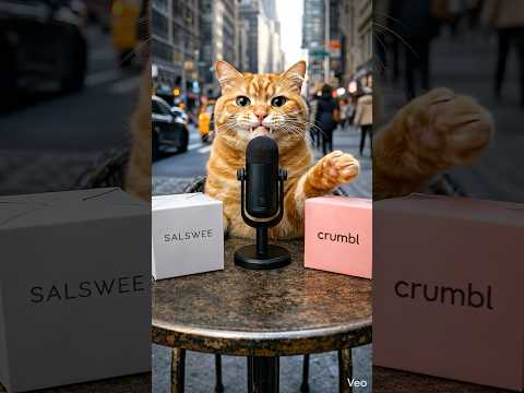 Cheddar the Cat is BACK 🧀🔥 Trying Viral Food in New York 🗽🍪 ...#asmr #cat #satisfying
