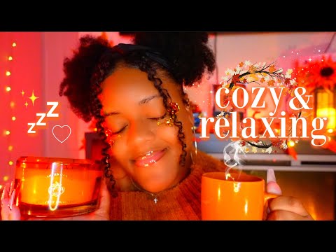 ASMR 🍁🍂Cozy Autumn Night Relaxation🧣😴✨{whispers, scalp massage & sleepy attention 🧡}