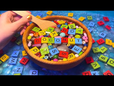 ASMR Wooden Trigger Word Soup (Whispered)