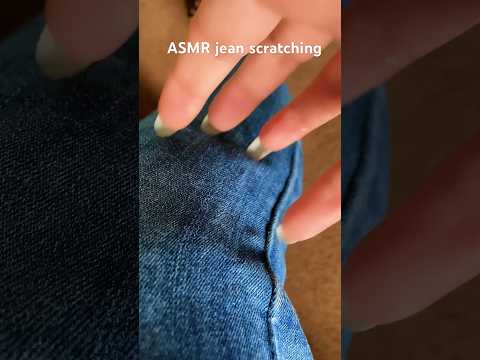 ASMR Jean Scratching   #asmr #asmrscratching #asmrshorts