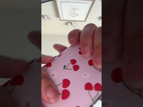 ASMR Cherry 🍒 Theme triggers (Tapping, Water & Gripping) #asmrperls #asmr #asmrtriggers #asmrshorts