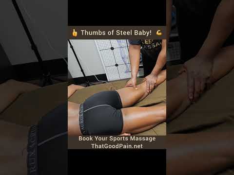 Hamstring Sports Massage for Trainer #massage #sportsmassage #houston