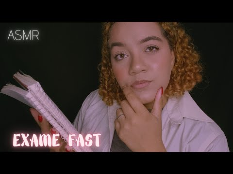 ASMR EXAME DOS NERVOS CRANIANOS SUPER RÁPIDO ⏩🧠