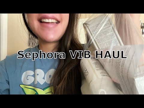 ASMR Sephora VIB Haul/ Tapping Sounds