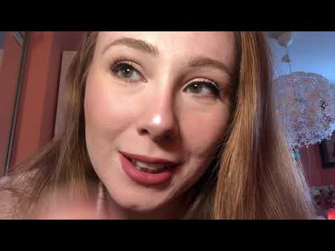 ASMR Upclose Tingly Face Touching & Brushing