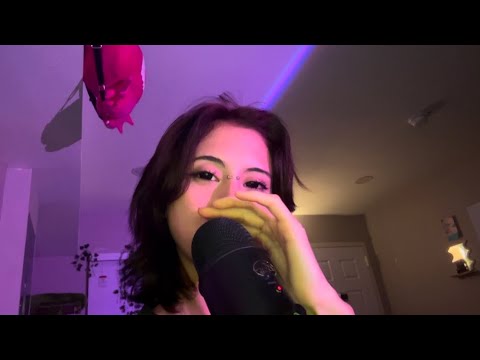 ASMR eating frozen gummies w/ mouth sounds