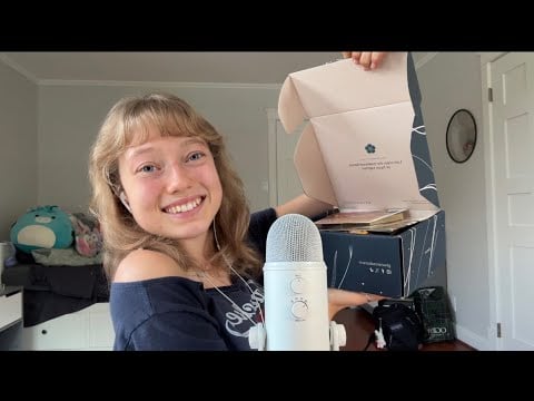 ASMR trying Japanese snacks