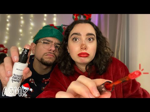 🌙 ASMR FRANÇAIS :  UN LUTIN FARCEUR ET UN RENNE UN PEU À L'OUEST TE PRÉPARE POUR LES FÊTES ✨🎅🏻