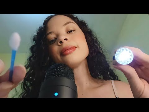 ASMR: LIMPEZA de OUVIDO relaxante PARA dormir RÁPIDO 😴👂