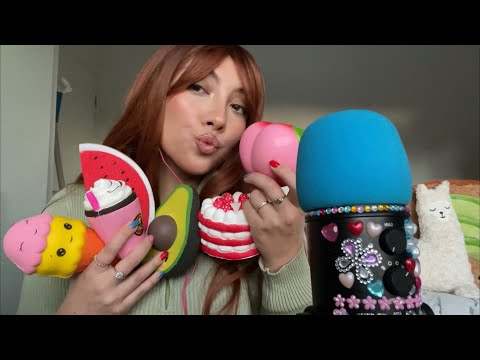 ASMR Squishy Haul! 💗 ~slow release squishing, sticky tapping/finger tapping~ | Whispered