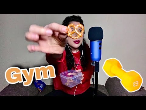 ASMR Hablando del Gym y Comiendo Pretzels | ASMR Talking About Gym and Eating Pretzels