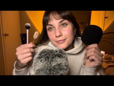 ASMR | Sleepy mic scratching 🩵💤 minimal talking