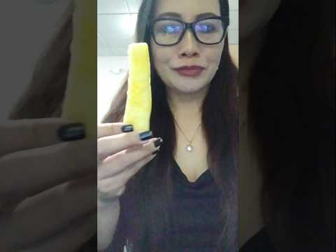 ONE TIME BITE PINEAPPLE #mukbang #everyone #shortsfeed #pineapple #viral