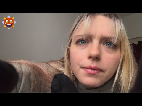 ASMR realistic tension face massage w/ gloves! (uncut asmr) personal attention