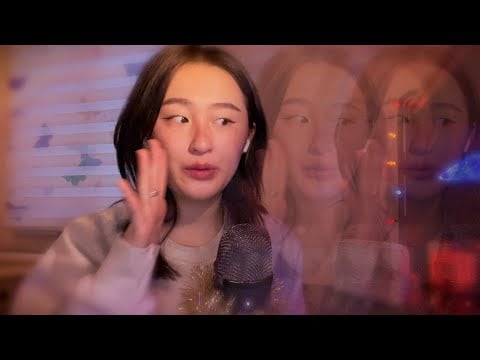 ASMR ☁️ layered inaudible sticky clicky reading, unintelligible whispers