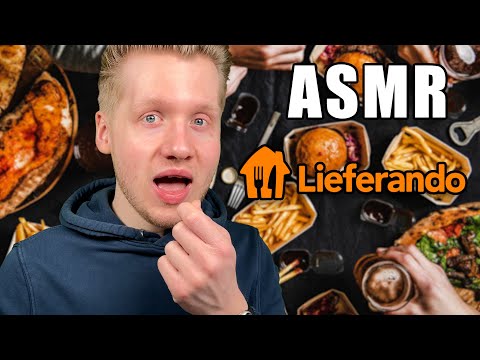 ASMR - LIEFERANDO-Mitarbeiter hat das leckerste ESSEN der Stadt!