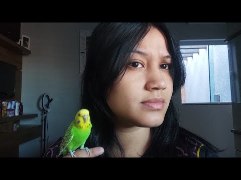 ASMR- Tem algo no seu rosto e eu vou tirar (com uma presença ilustre 🐦)