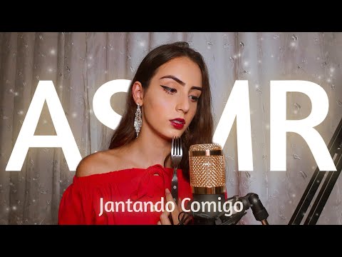 ASMR JANTANDO COMIGO 🍷