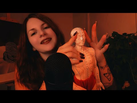 АСМР ЭХО | Массаж для погружения в сон | Мурашки 100% | Acupuncture doll