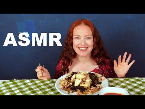 ASMR Squid + Chard | Soft, Crunchy and Sucking Eating Sounds | No talking