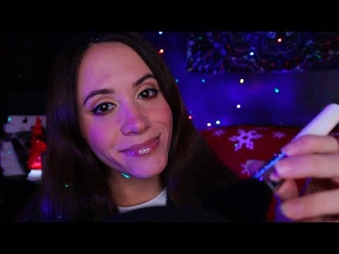 ASMR / Holiday Trigger Words & Mic Brushing  (close whispering)