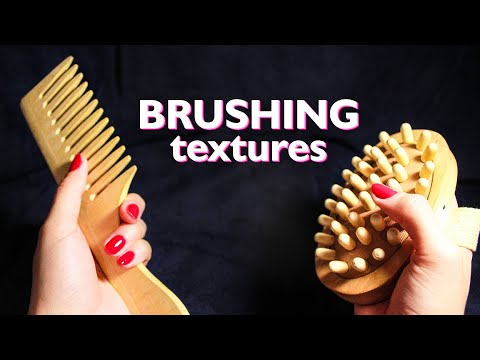 BRUSHING TEXTURE ASMR NO TALKING, BRUSHING COMB SOUND, ASMR FABRIC BRUSHING