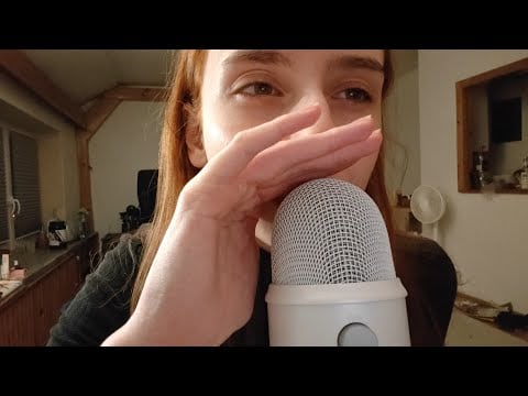 Breathy whispering & blowing into the mic ASMR