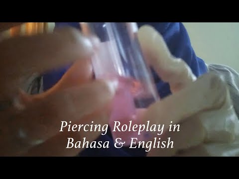 ASMR | Piercing roleplay in my language (Mix Bahasa & English)