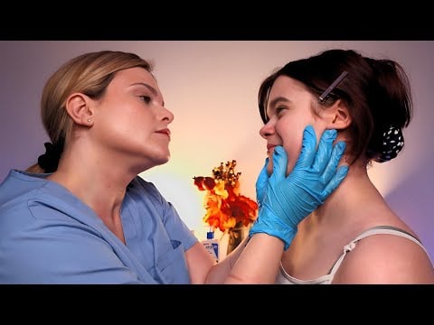 ASMR Real Person Skin Exam - Gentle Face & Back Check-Up