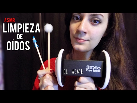 ♡ASMR español♡ LIMPIEZA DE OÍDOS Roleplay♥ (sonidos cosquillosos) *3Dio*