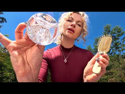 ASMR Pampering you🌸 Lay down POV Outdoors Nature Relaxation