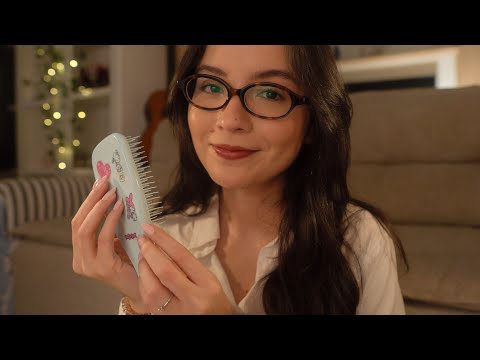 ASMR | mexendo no seu cabelo até você dormir (atenção pessoal, voz suave) 😴🛌🐑💤