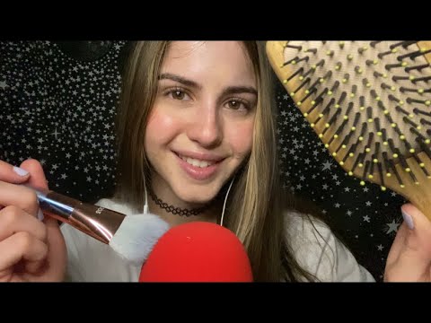 ASMR Español~ Atención Personal con Sonidos Relajantes (Layer Sounds, Brushing, Whispering)