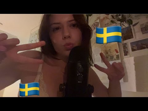 Asmr~Teaching you some Swedish words🇸🇪💋