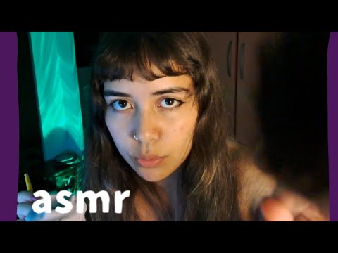 ASMR - sons de pincel no microfone!