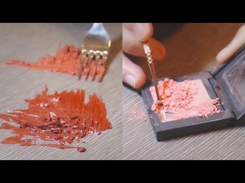 [ASMR] 느껴보지 못한 시각팅글_역재생 destroying makeup asmr (reversed asmr)_visual tingle 화장품 부수기