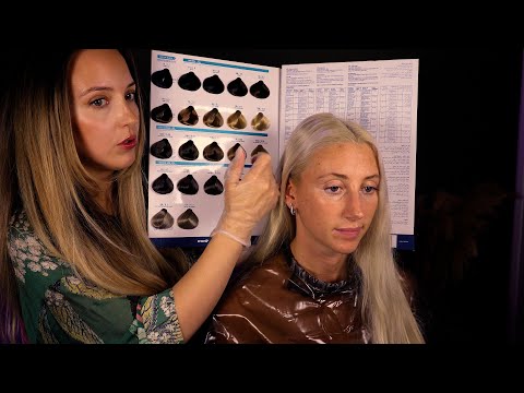 ASMR Hair Colour Consultation | with scalp & hair condition exam salon roleplay