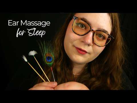 Relaxing Ear Massage for Sleep (Ear Brushing, Oil, Lotion) 💤 ASMR Personal Attention Roleplay