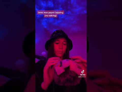 ASMR bees wax paper tapping🤗