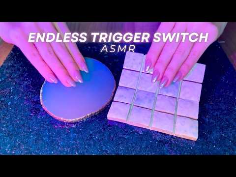ASMR Endless Trigger Switch✨ 3 Sounds, Infinite Combinations☘️ (No talking,No mouth sounds)