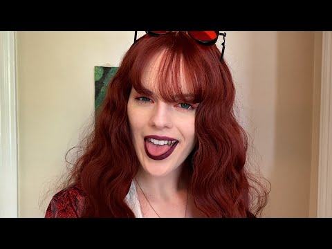 ASMR Vampire Lens Licking & Tongue Fluttering | Roleplay