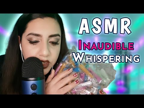 ASMR MOUTH SOUNDS & INAUDIBLE WHISPERING