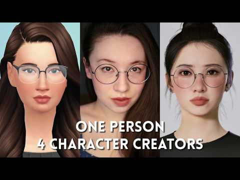 ASMR ✨ Creating Myself in 4 Different Games ✨ Close Up Whispering
