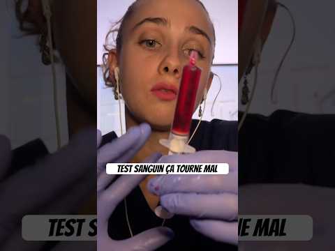 Test sanguin ça tourne mal #asmrfrançais #asmrroleplay #asmrmedical #infirmiere #sang