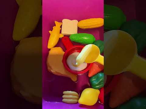 ASMR Y2K Food Toys Soup 🥕🌽🫑 #lofiasmr #notalkingasmr #watersounds