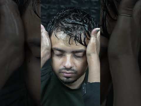 Relaxing & Satisfying ASMR Head Massage By Lady Barber Chaitali #shorts