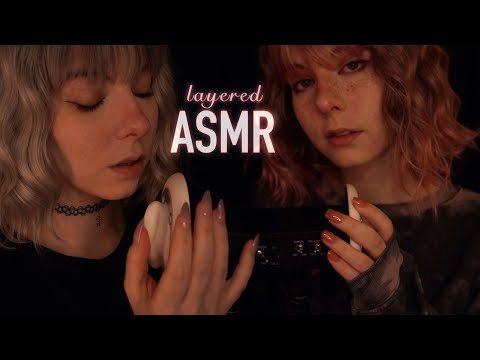 layered ASMR | "Shh" sensitive Ear Attention & Massage - close up whispering, ear to ear